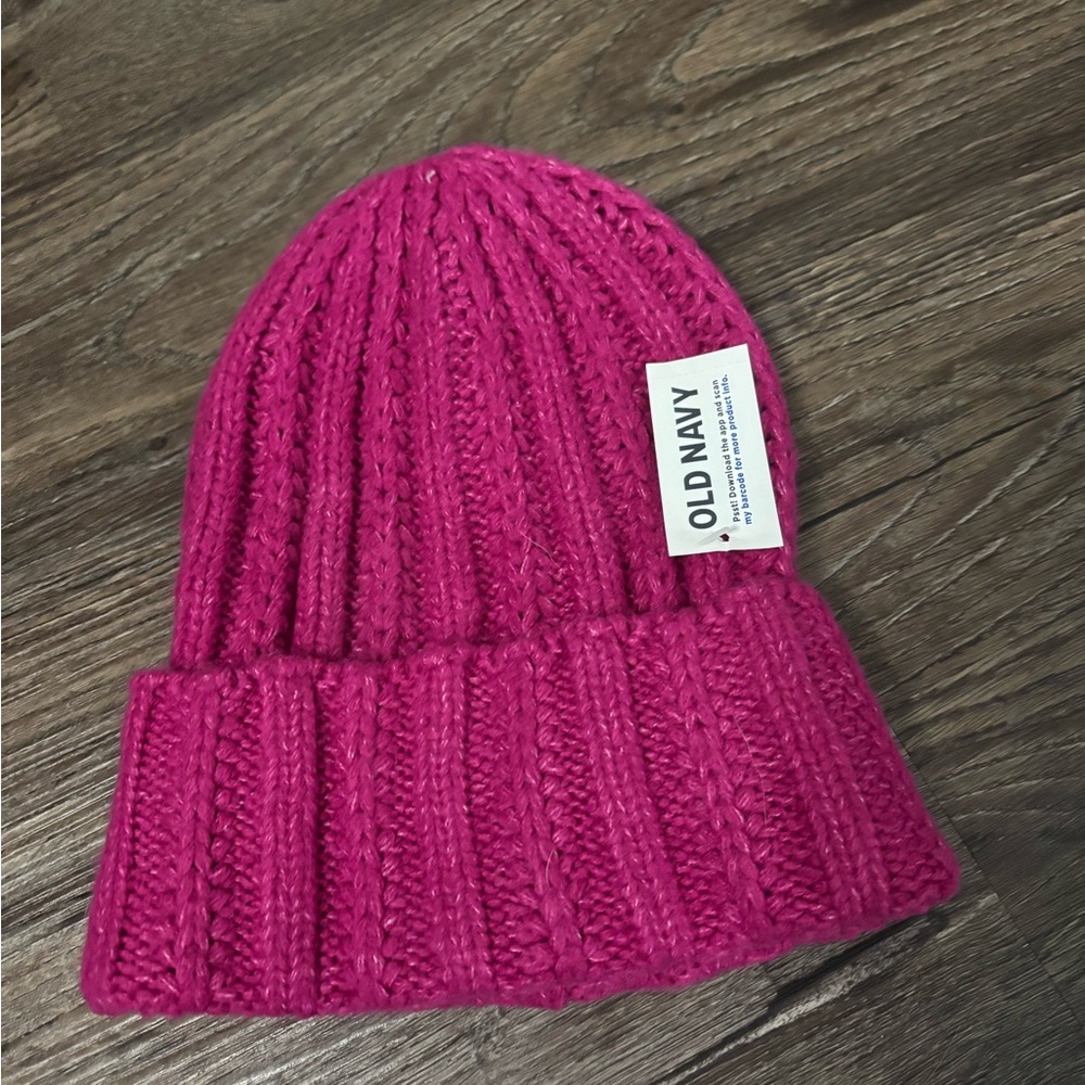 NWT Old Navy Pink Knit Beanie